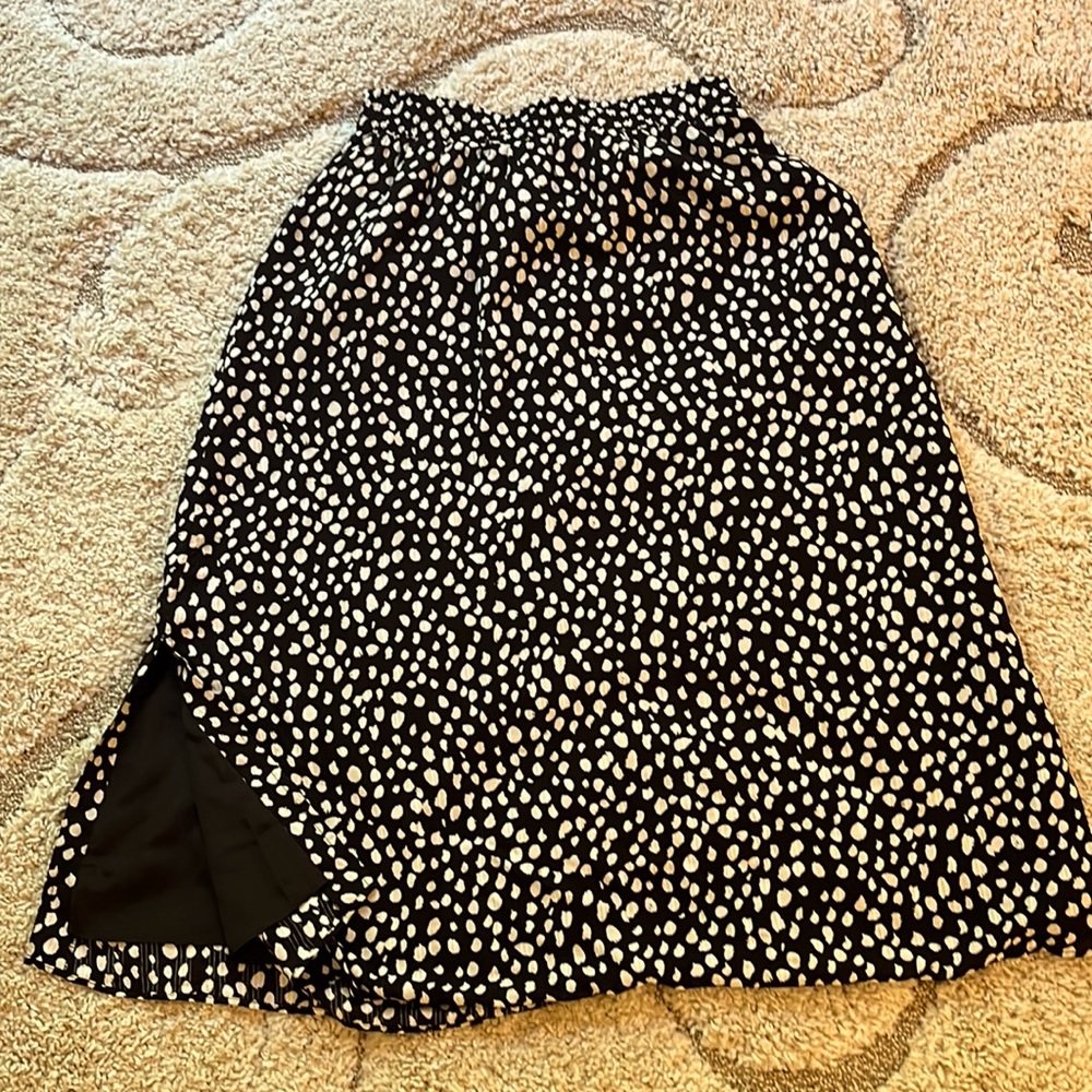 LOFT Abstract Polka Dot Pull-on Skirt